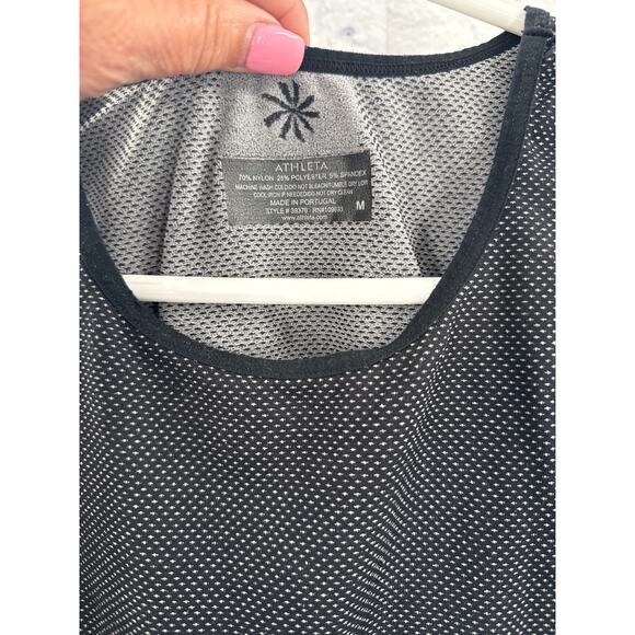 Athleta Printed Tank Black White Medium - Picture 3 of 3